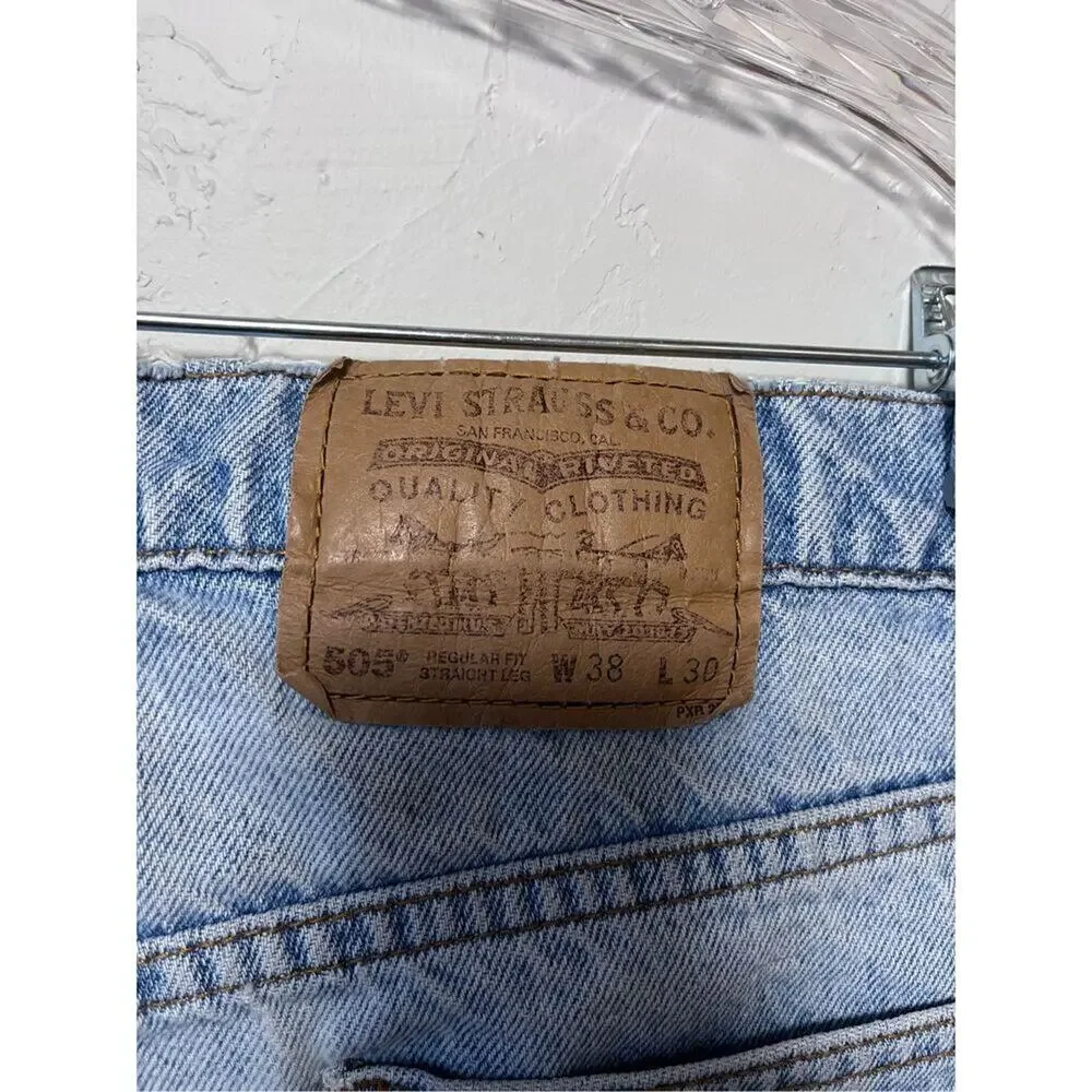 1997 Orange Tab 505 Levi’s‎ Sz 38x30